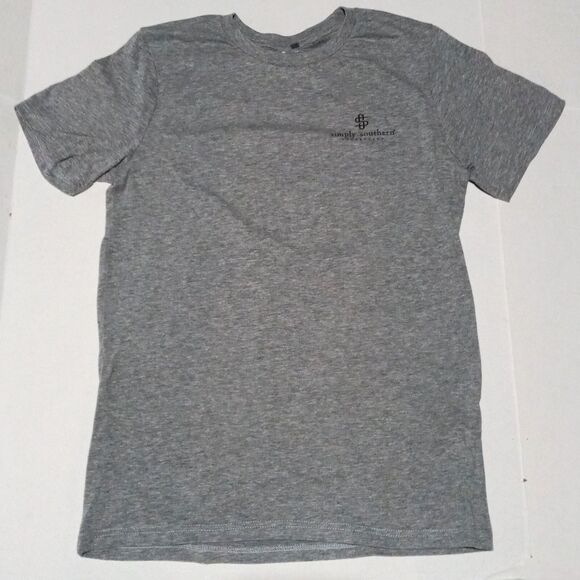 Simply Southern Cowgirls Dont Cry Short Sleeve Shirt-Medium-Cowboy Hat-Soft - Picture 2 of 6